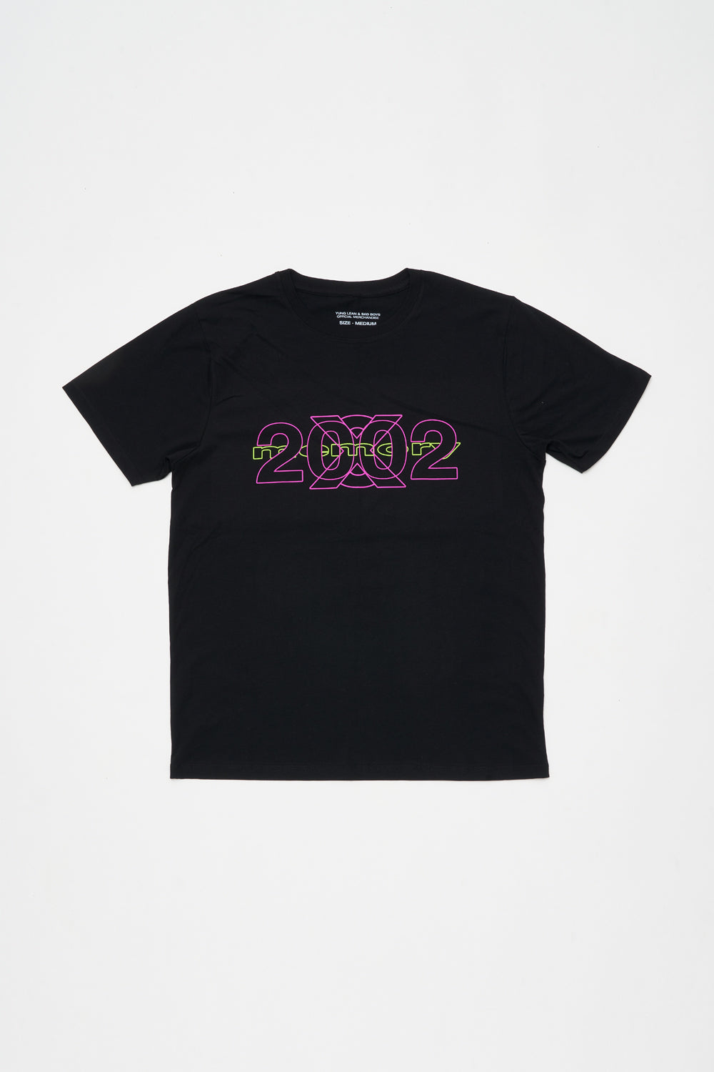 2002 T-SHIRT (BLACK) – Yung Lean & Sad Boys Official Merchandise (ROW)